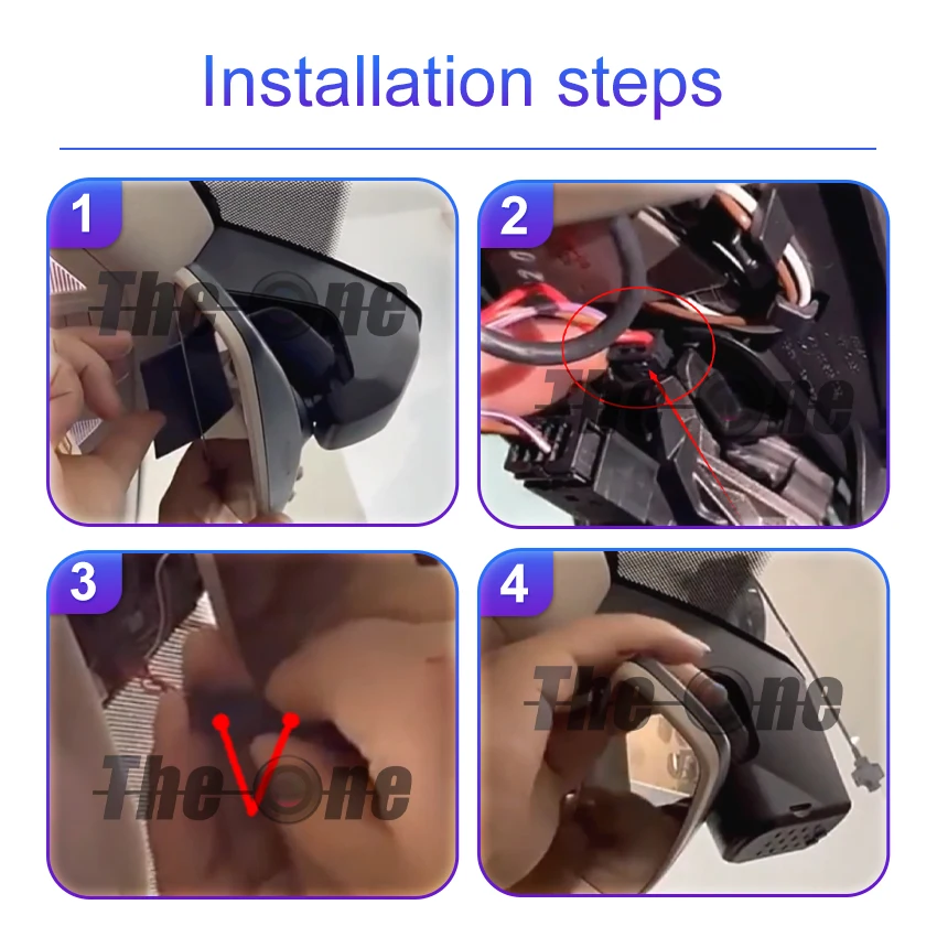 New! Car DVR Wifi Video Recorder Dash Cam Camera Easy Installation For Volkswagen VW Touareg Cr7 2019-2025 Dashcam 4K 2160P