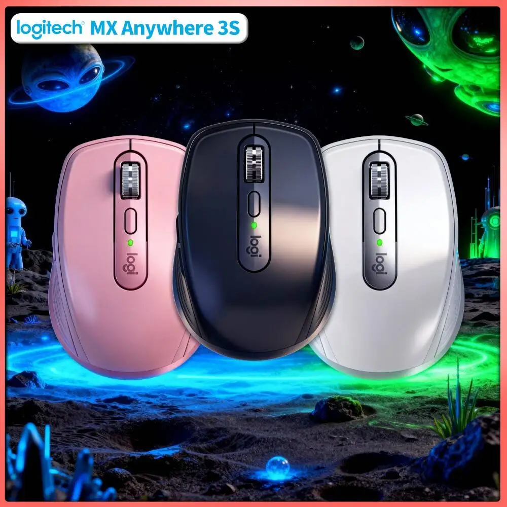 Ergonomic Wireless MX Anywhere 3S - 8K DPI, MagSpeed Wheel, Anti-Slip, Great for Bookstore & Genre Matching