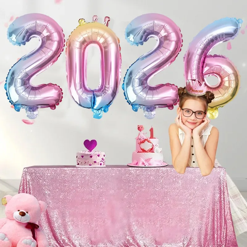 

2026 New Year Balloons Giant Numbers for 2026 Events Anniversary Party Decorations New Year Horse Anniversary Celebration