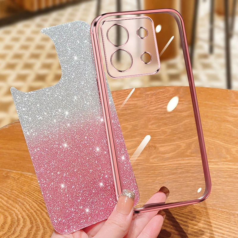 For Infinix Note 30 Pro Case Infinix Note 30 Pro Luxury Electroplated Glitter 	X678B Case Soft TPU Bumper Clear Phone Back Cover