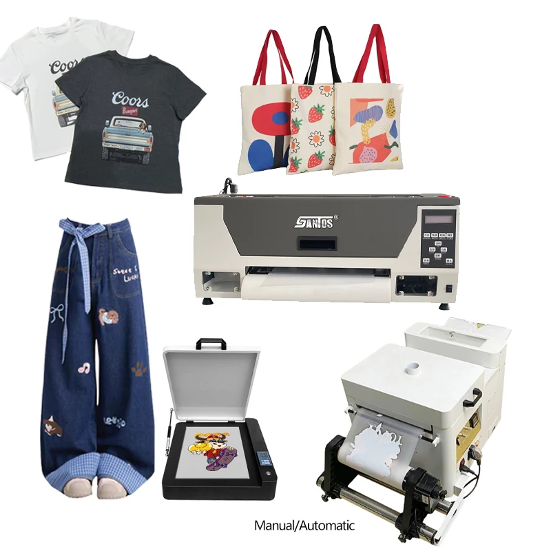A3 DTF Printer Single Head XP600 Direct to Film Transfer Machine for T-Shirt Hoodie Fabric Textile Printing
