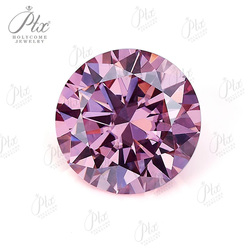 

Hot Sale Sakura Pink Brilliant Round Cut 5-9mm Loose Moissanite Stones VVS1 Diamond Gemstone GRA Certificate Jewelry Making