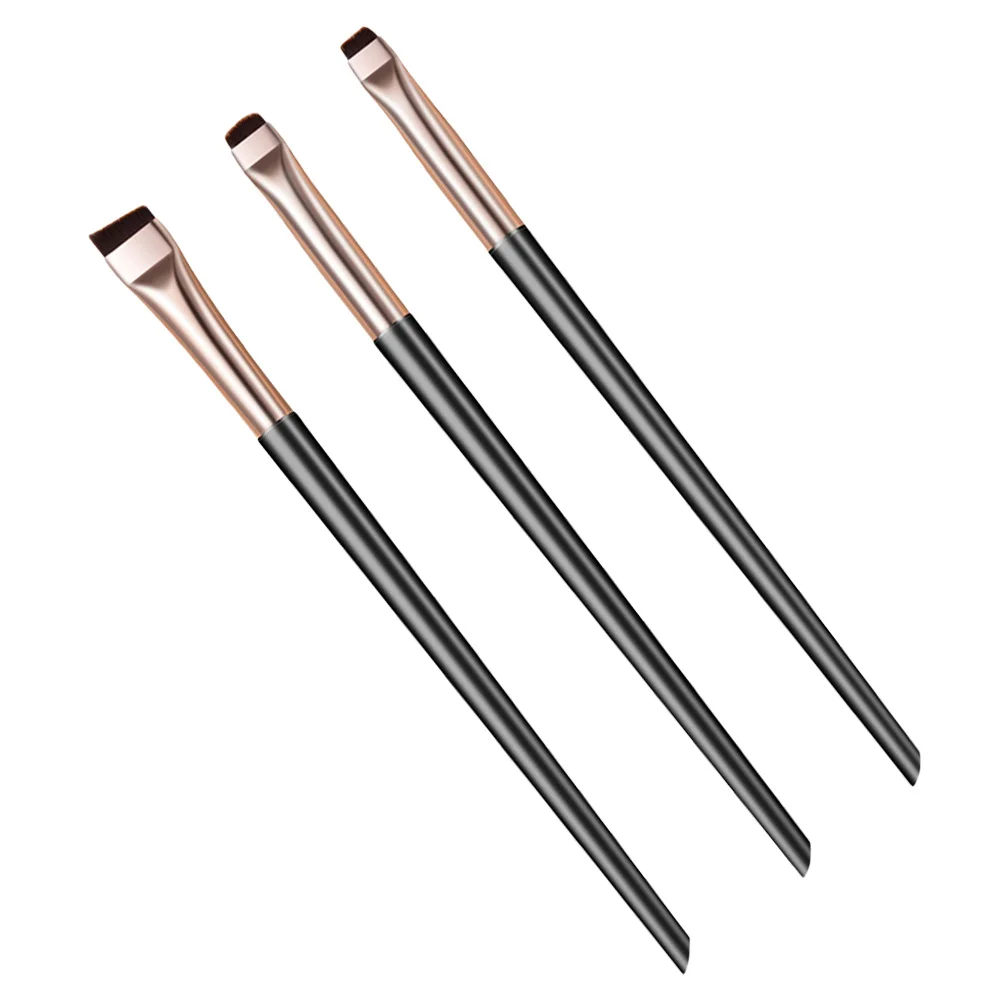 1 セットアイライナーアプリケーター細かい角度のアイライナーツール正確なメイクアップのための滑らかな柔らかい毛アイシャドウコンシーラー眉毛ブラシ