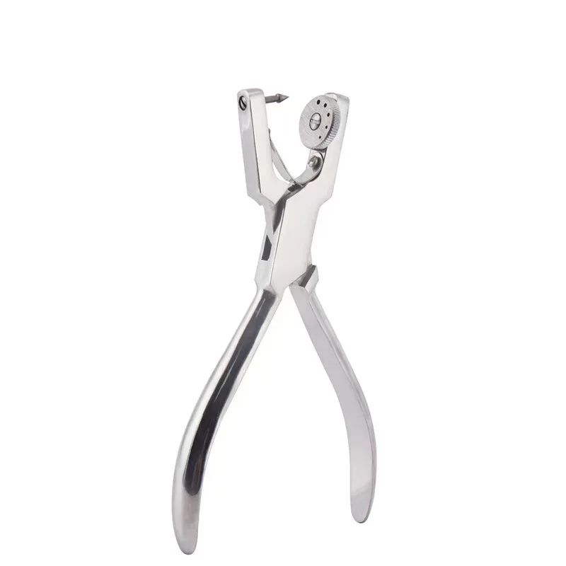 Dental Dam Hole Punch Plier Stainless Steel Dentistry Rubber Dam Puncher Pliers Dental Rubber Stamp Barrier Dam Punch Perforator