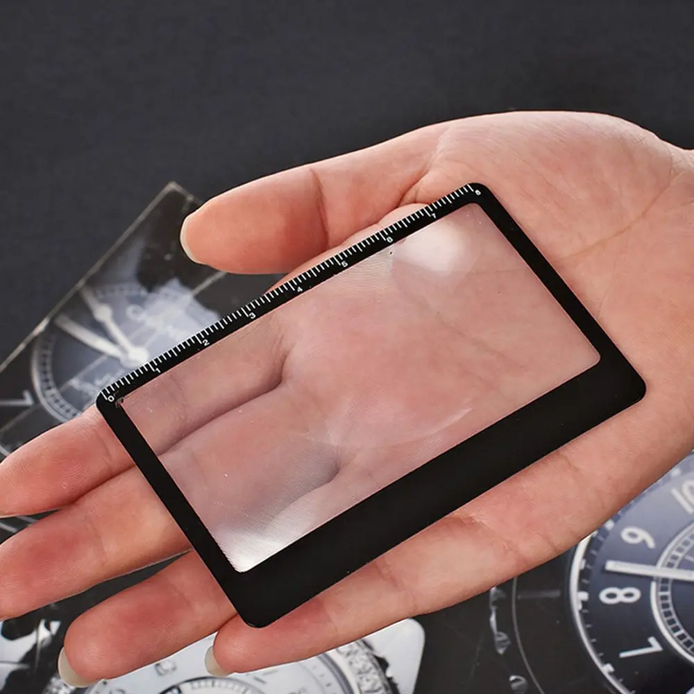 Reading Glass Fresnel Lens Convinient Outdoor Focused Ignition Magnifier Sheet Book Page Magnification X3 Magnifying