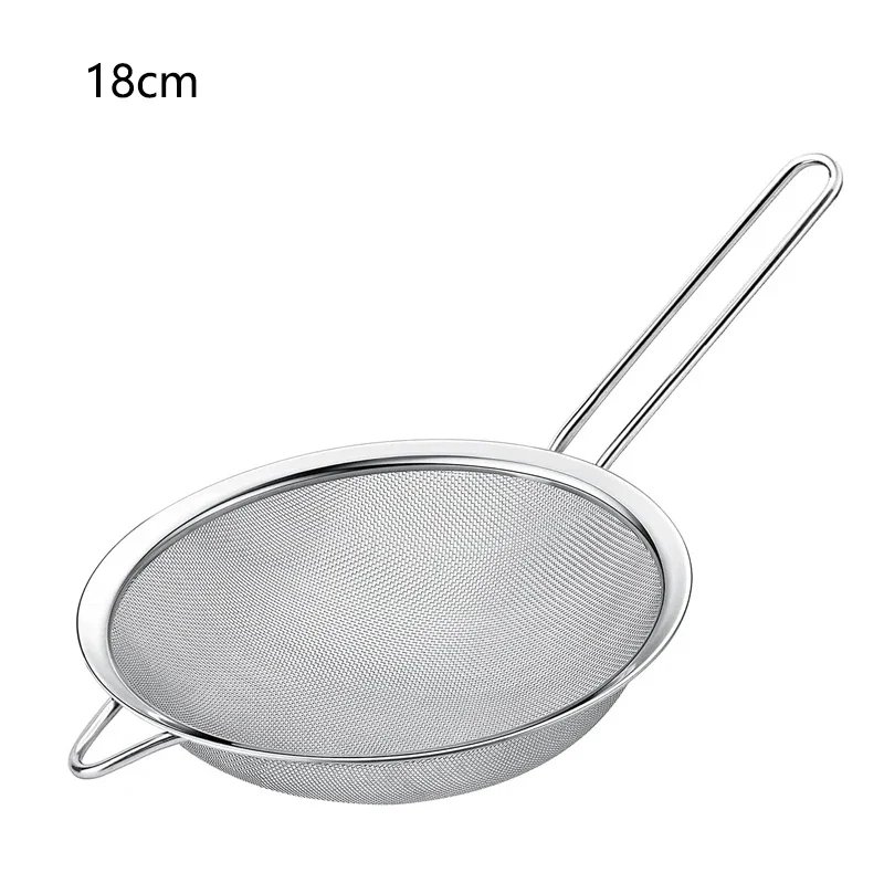 1/3/4 stks/set Roestvrij Staaldraad Fijnmazig Oliezeef Meel Vergiet Zeef Zeef Gebak Bakken Tools Keuken accessoires