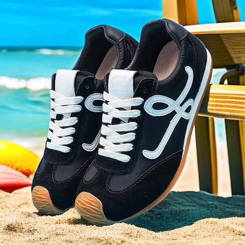 

Летние модные туфли со средним верхом, противоскользящие, в стиле ретро для универсального баскетбола