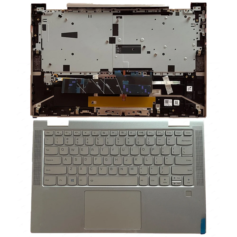 

5CB0U43990 for Lenovo Yoga C740-14IML Laptop Top Case Upper Palmrest Case C Cover w/ Keyboard Touchpad