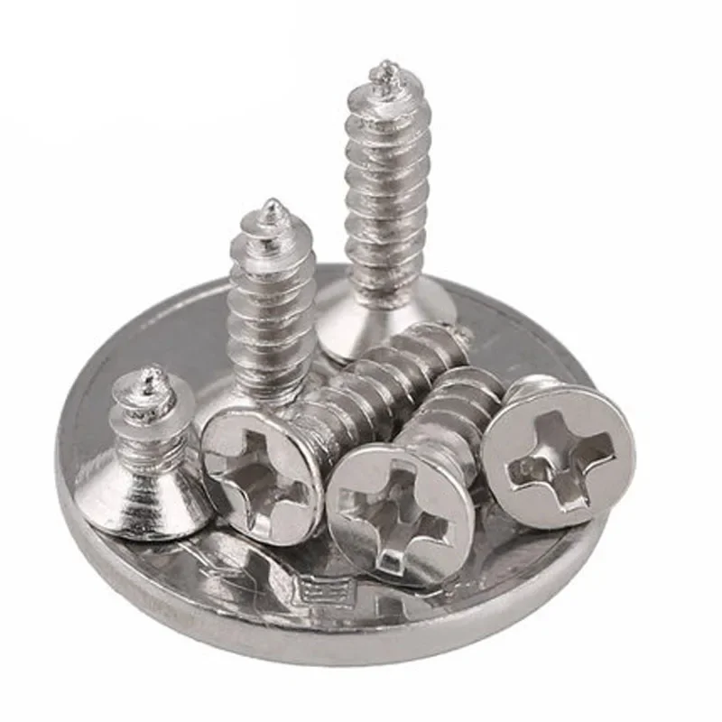 

Best1 50 шт. M1.7 винт с крестообразным шлицем с потайной головкой Саморезы с крестообразной плоской головкой Болт с никелированным покрытием Длина 4–10 мм