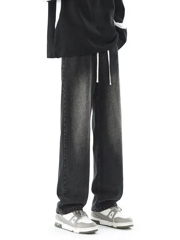 

Notarts Men's Loose Straight Leg Jeans Spring New American Waed High Street Faion Casual Comfortable Men's Denim Pants