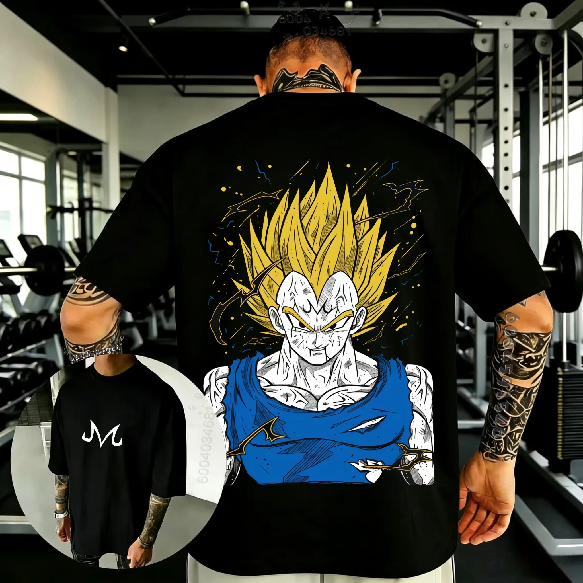 Latest Dragon Ball Z character Beegu Ape Ozarulu cartoon print pure cotton T-shirt - Fashionable casual short-sleeved T-shirt