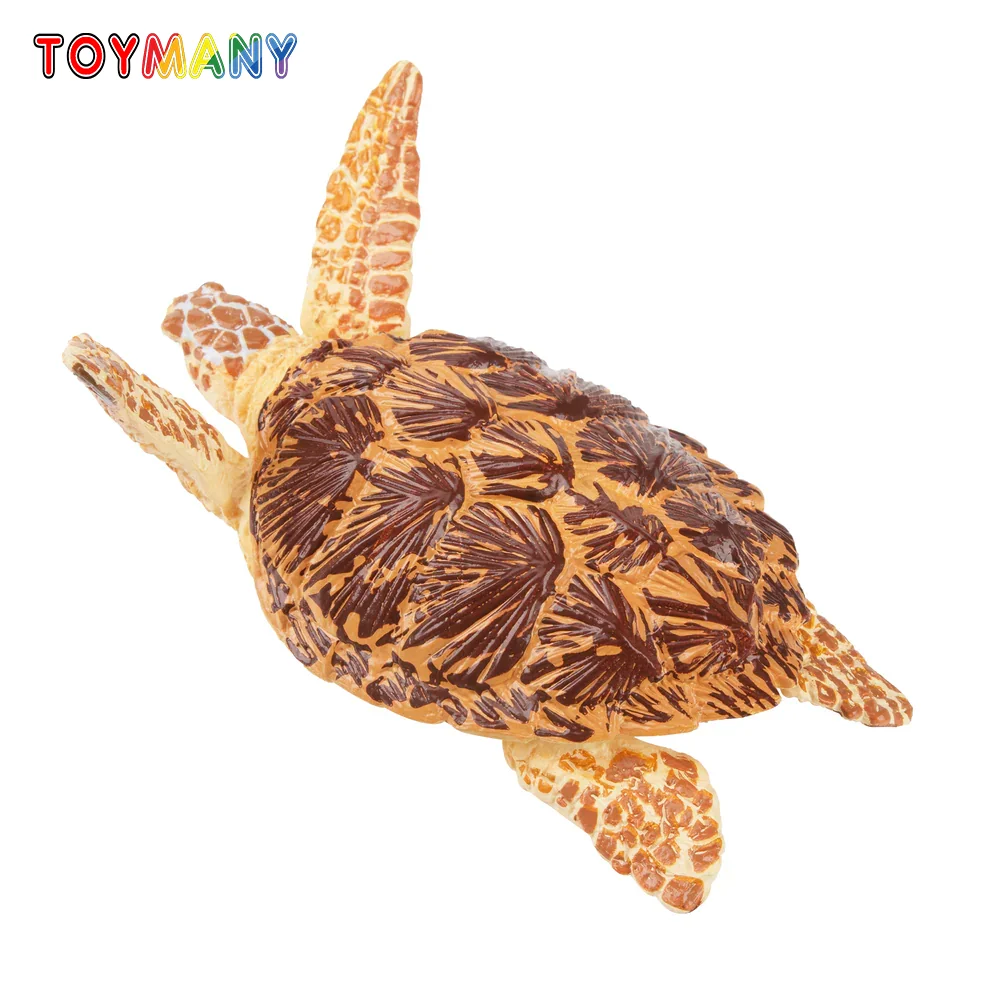 Toymany Simulation natation Hawksbill tortue de mer océan modèle Animal jouet Mini figurines poupées Figurines d'action jouets enfants cadeau