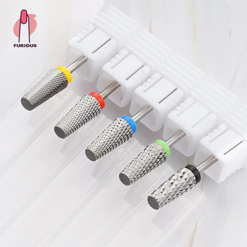 5 in1 شقة أعلى المهنية كربيد التنغستن مسمار مثقاب الخشب إزالة هلام طلاء الأظافر صالون المنزل مانيكير أداة XF/F/M/C