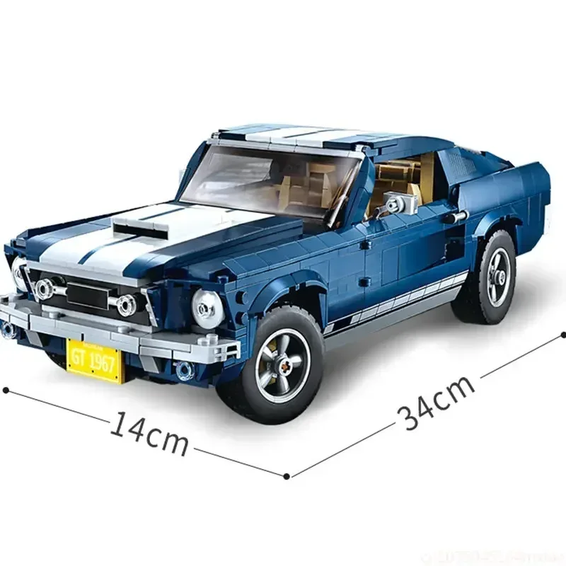 1471PCS  Ford Mustangs Sports Racing Car Model Building Blocks Compatible 10265 21047 Bricks DIY Toys For Boys birthday Gifts