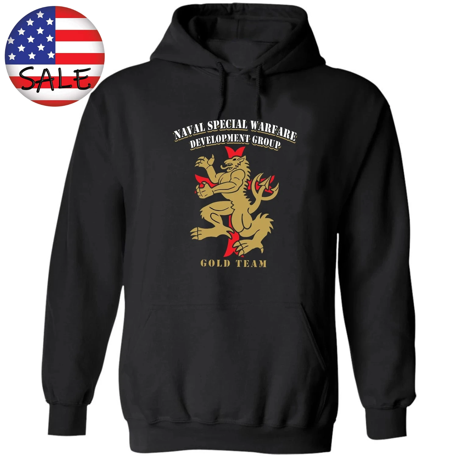 US Crusaders Seal Team Six NSWDG Gold Team Special Forces Pullover Hoodie New 100% Cotton Comfortable Casual Mens Sweatshirts