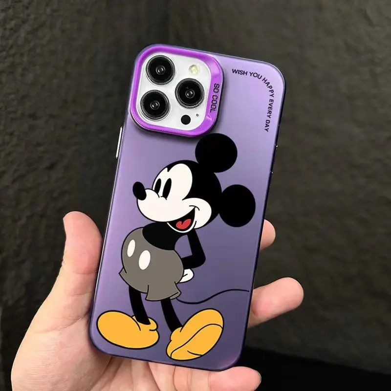 Etui na telefon Disneys Mickey Minnie Mouse Couple do iPhone 15 14 13 12 11 Pro Max 7 8 Plus XR XS MAX Mini Y2K Girls Naughty Covers