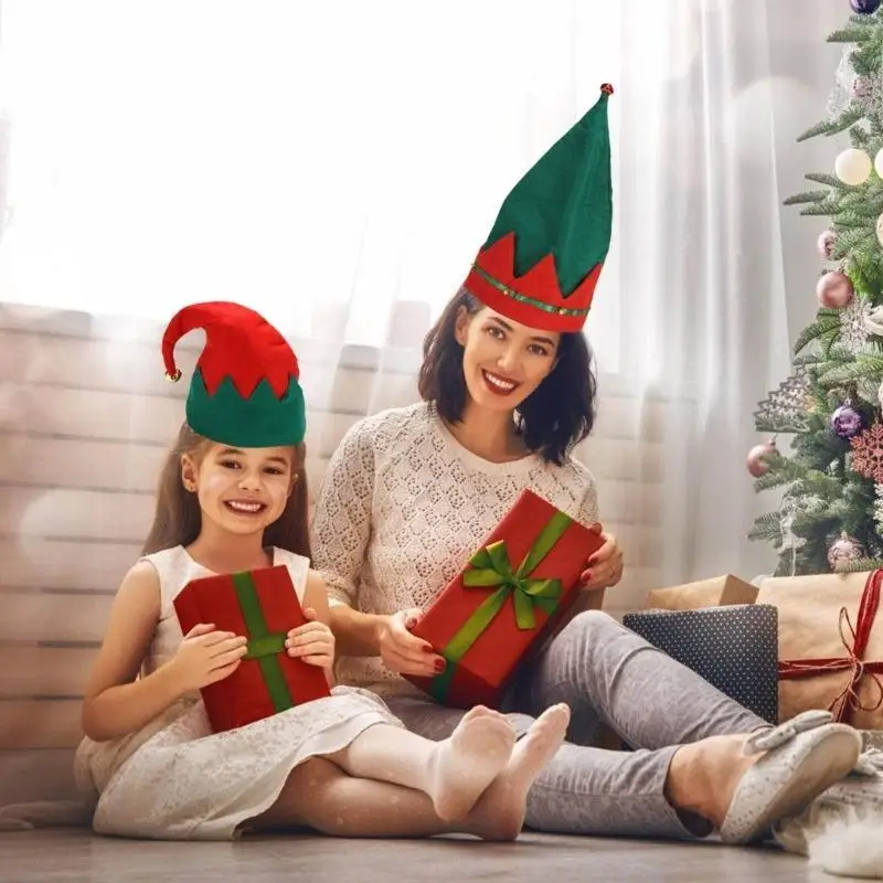 Y5jd unisexe elfe chapeau Noël pile Bonnet des vacances