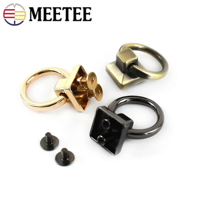 10/20Pcs Metal O Ring Bag Side Clip Buckles Screw Strap Connector Clasps Handle Handbag Belt Leather Craft Hardware Accessories