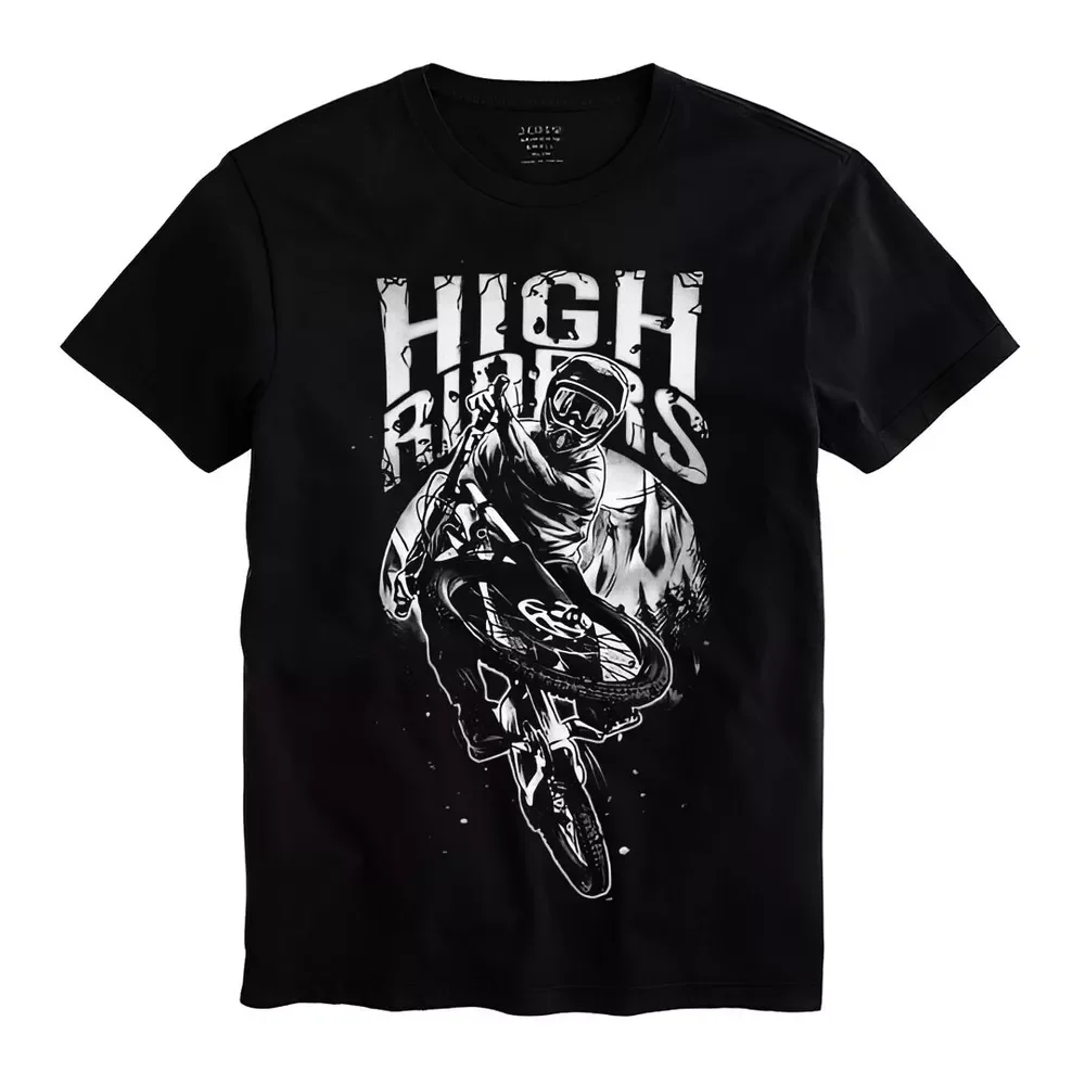 High Riders Men Unisex Black   Tees High Quality 100%Cotton Short Sleeve