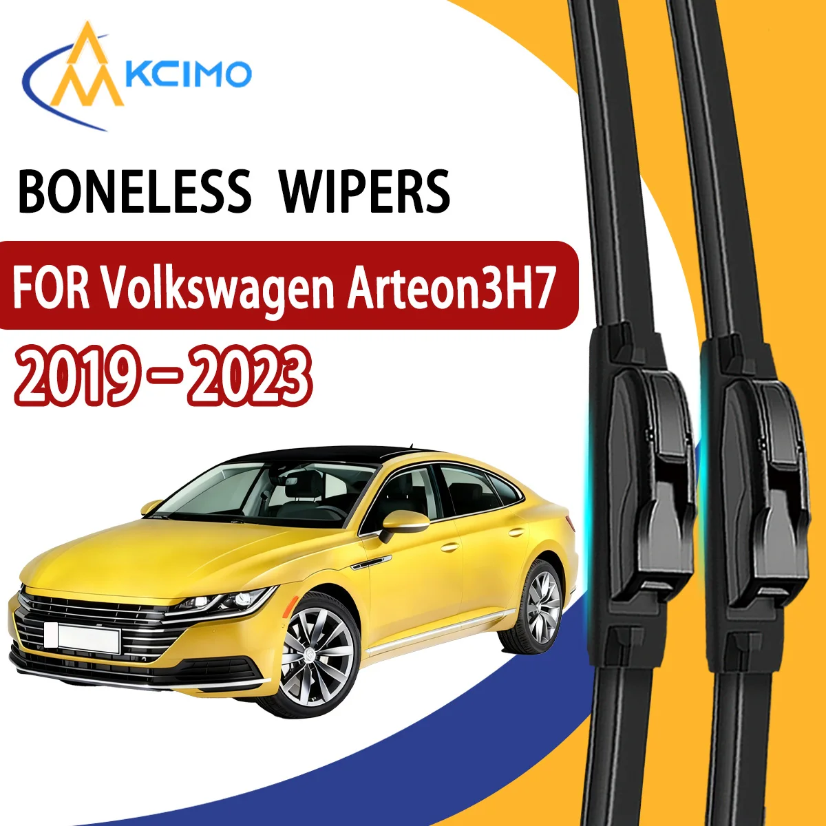 

2Pcs Front Windshield Wiper Blades For Volkswagen Arteon 3H7 2019–2023 Windscreen Window Car Accessories