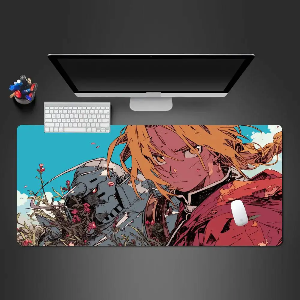 Anime Fullmetal Alchemist Brotherhood Mousepad Non-slip Suitable For Office Computers Laptops E-sports Game Desk Mats XXL Keyboa