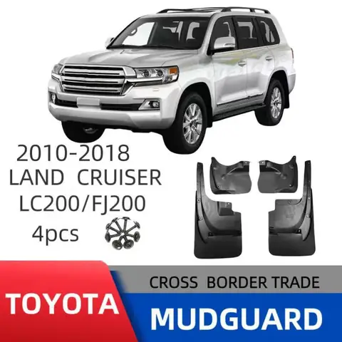 10-20 LAND CRUISER LC200 머드 가드 전면 및 후면 자동차 부품 스플래시 방지 머드 가드 머드 플랩 휠 가드 액세서리