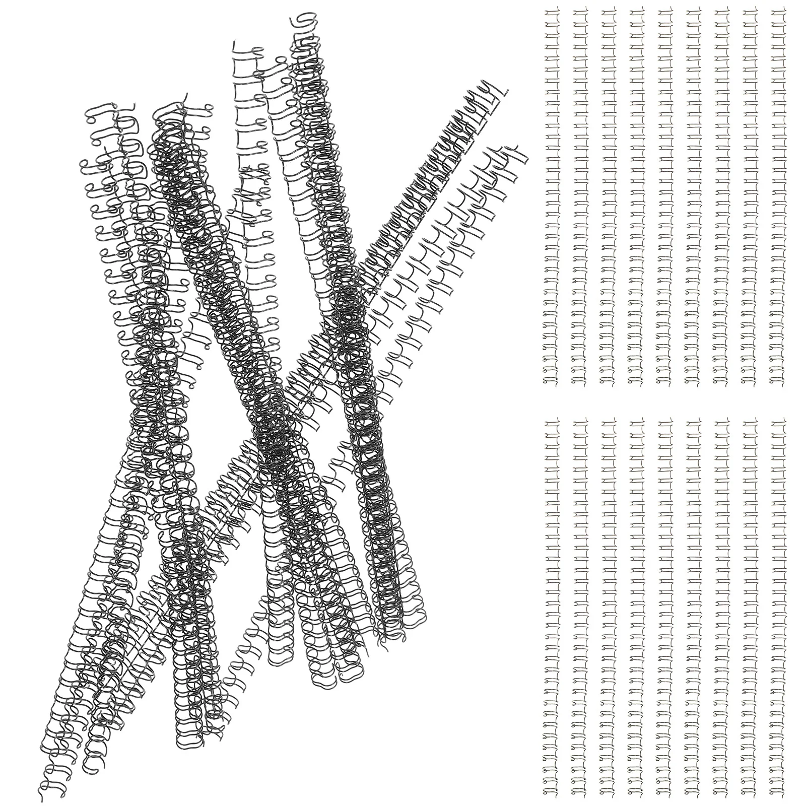 100pcs Loose Leaf Metal Spiral Binding Coils For Notebook Calendar Organizer Double Loop Wire Binder Rings Notebook Binding