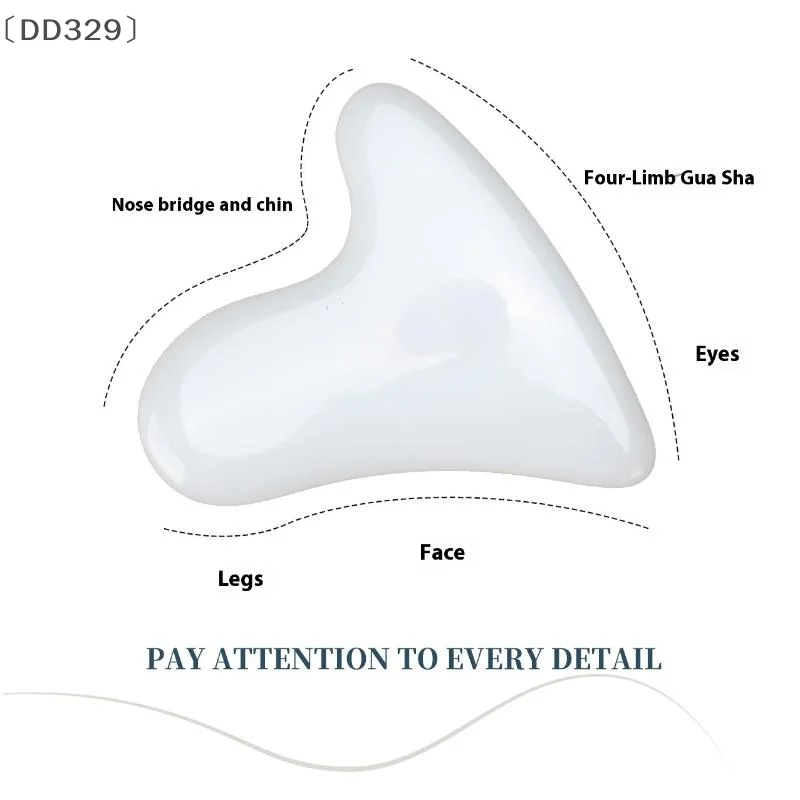 〔DD329〕High Silicon Glass Gua Sha Board Facial Scraper Plate Lift Massage Face Body Neck Leg Skin Care Beauty Health Massager