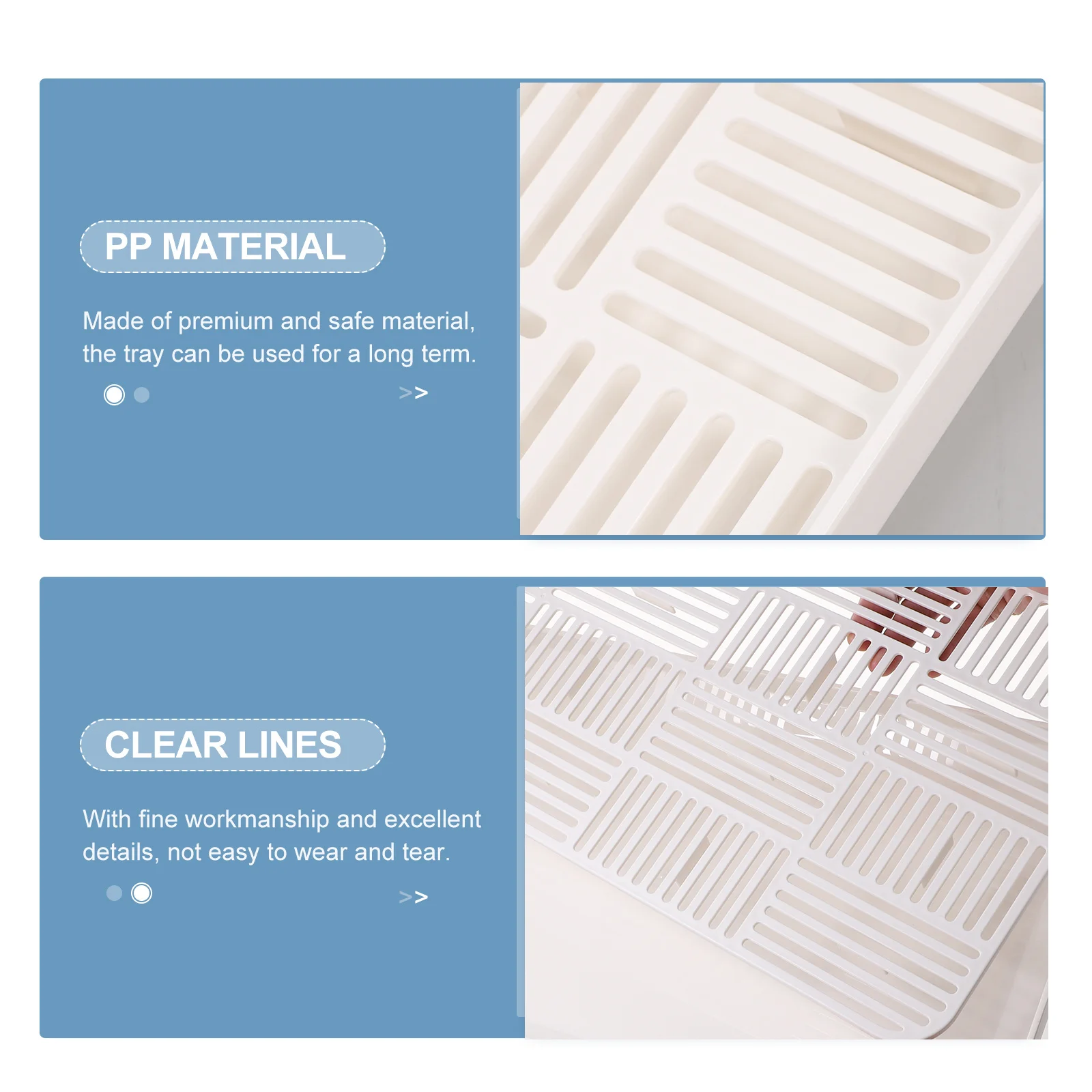 

Double Layer Fruit Draining Plate Household Multi-Use Detachable Design Water Drain Pp Material Bright Color Kitchen