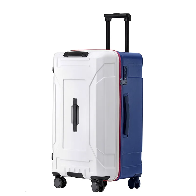 Grande Capacidade Senha Bagagem Carry-On Freio Amortecimento Pull Rod Trolley, Mala Esportiva, Engrossado Bagagem de Viagem, Japão