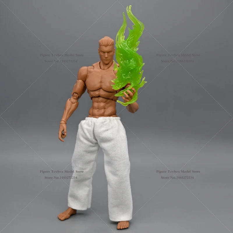 1/12 男兵士ロングショートミニグリーン炎モデルアクセサリー赤燃焼特殊効果おもちゃ 6 "ネージャオフィギュアシーン飾り