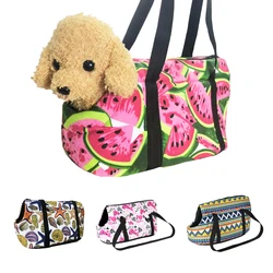 Portable Dog Carriers Sling Bag For Small Dogs Cats Outdoor Travel Puppy Watermelon Pattern Chihuahua Yorkies Pet Shoulder Bags