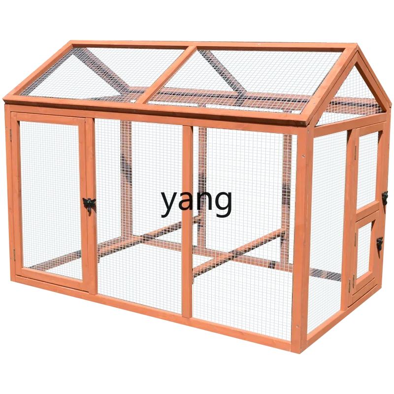 CX Solid Wooden Chicken Cage Pet Cage Duck Coop Pigeon Rabbit Cage Mesh Frame