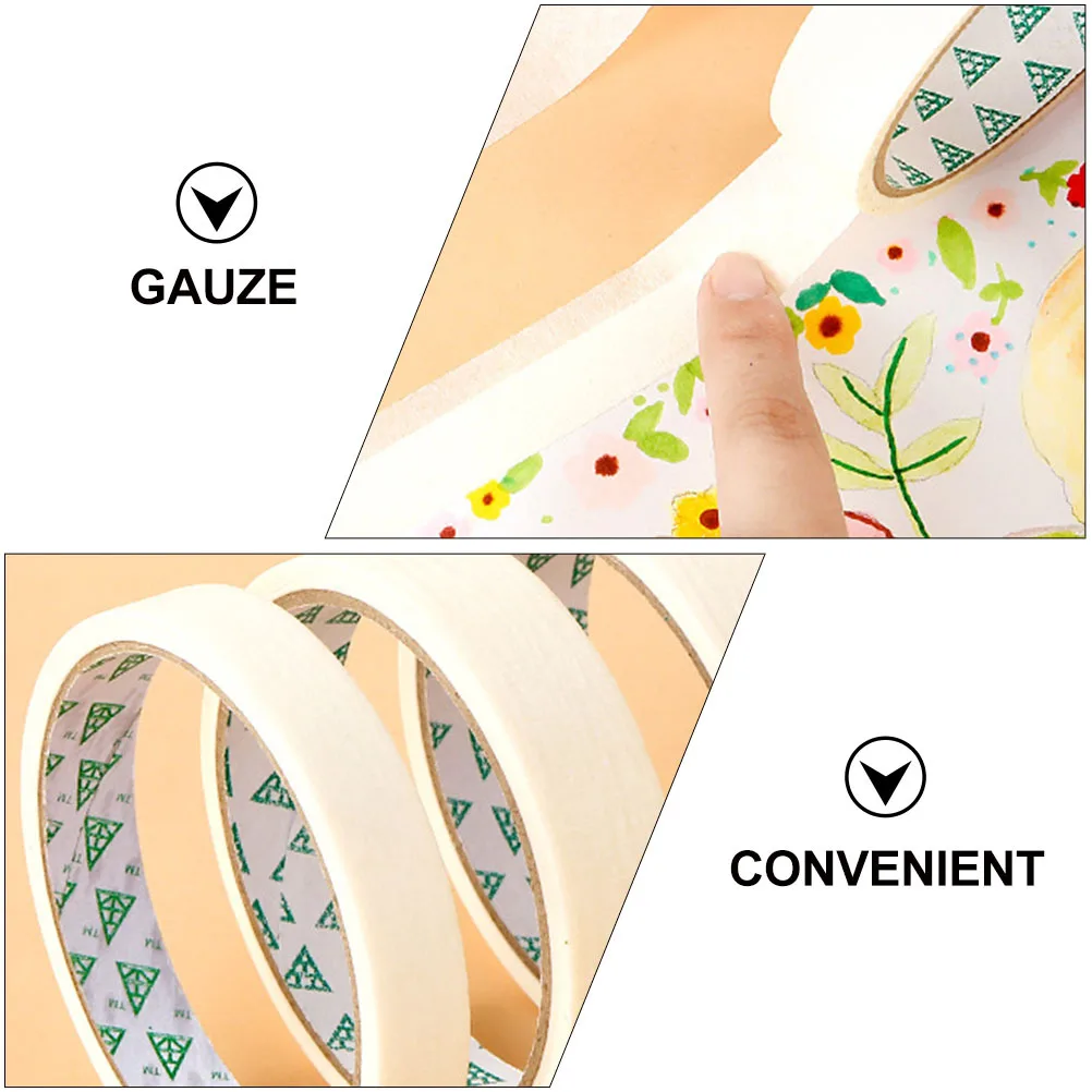 10 قطعة أشرطة لاصقة للرسم أشرطة ورق الحرف لتقوم بها بنفسك تزيين شريط لاصق ذاتي قابل للكتابة مدرسة متعددة الوظائف