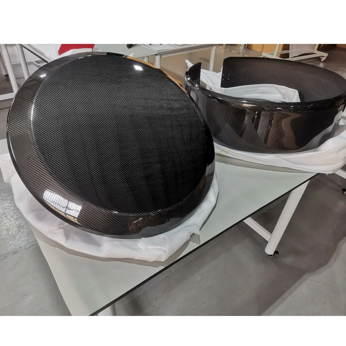 W463A G63 Universal Car Rear Spare Tire Cover Dry Carbon Fiber M Model Back Spare Wheel Tire Cover Frame