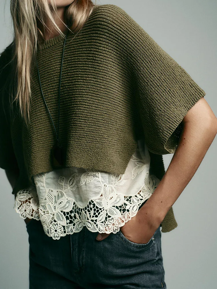 เสื้อถักไหมพรมแบบหวาน สไตล์ไหล่เดียว ดีไซน์ทันสมัย ใหม่ล่าสุดสำหรับผู้หญิง ฤดูใบไม้ร่วง ปี 2025