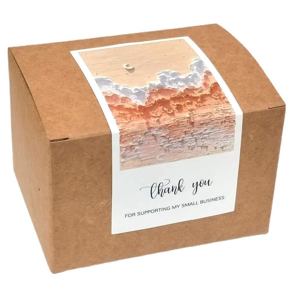 50pcs Oil Painting Thank You Stickers 5x10cm Vintage Flower Sticker for  Small Business Gift Decorative Seals Scrapbooking Label