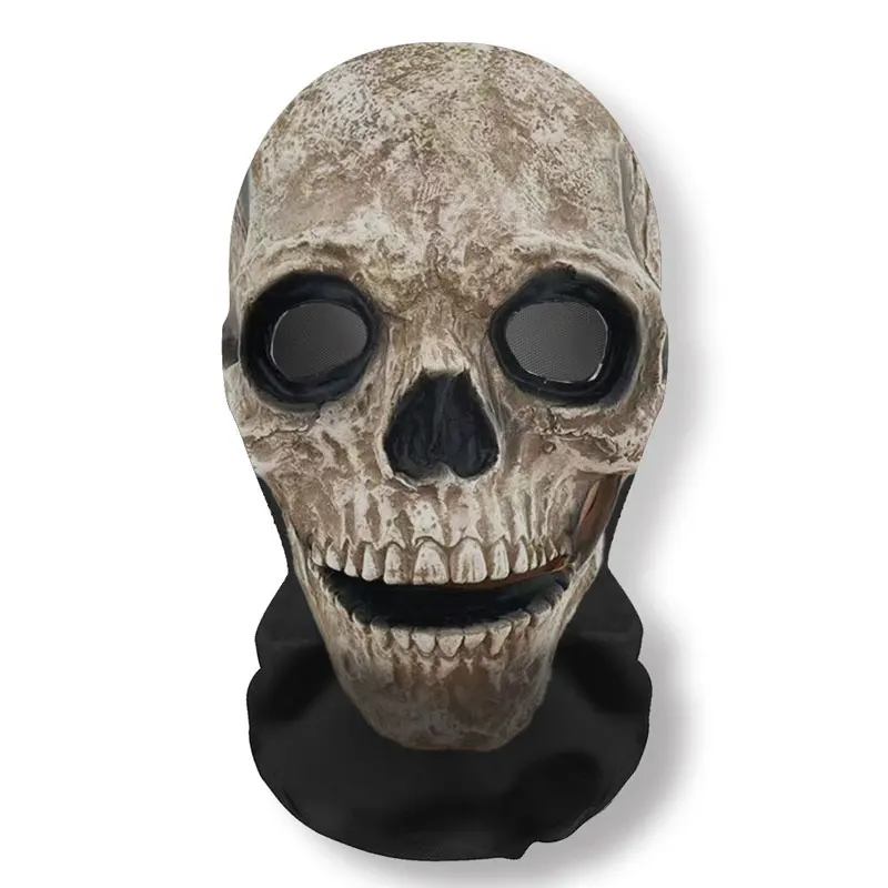 3D-geprinte schedelpatroonmasker Halloweenfeest Grappige cosplay rekwisieten Volledig gezicht Elastisch gaas Ademende maskers Bivakmuts Hoofddeksels