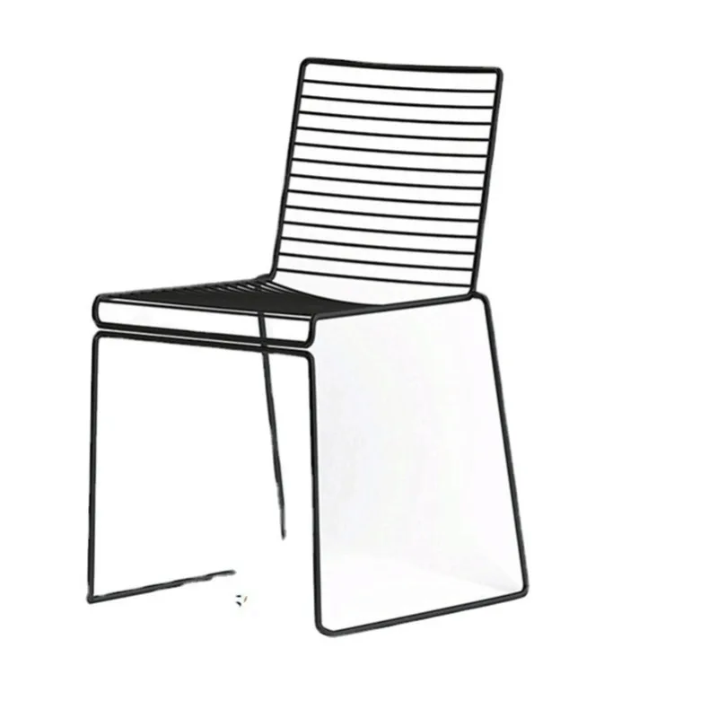 

Leisure chair hollow iron wire chair, wrought iron bar milk tea shop high bar chair