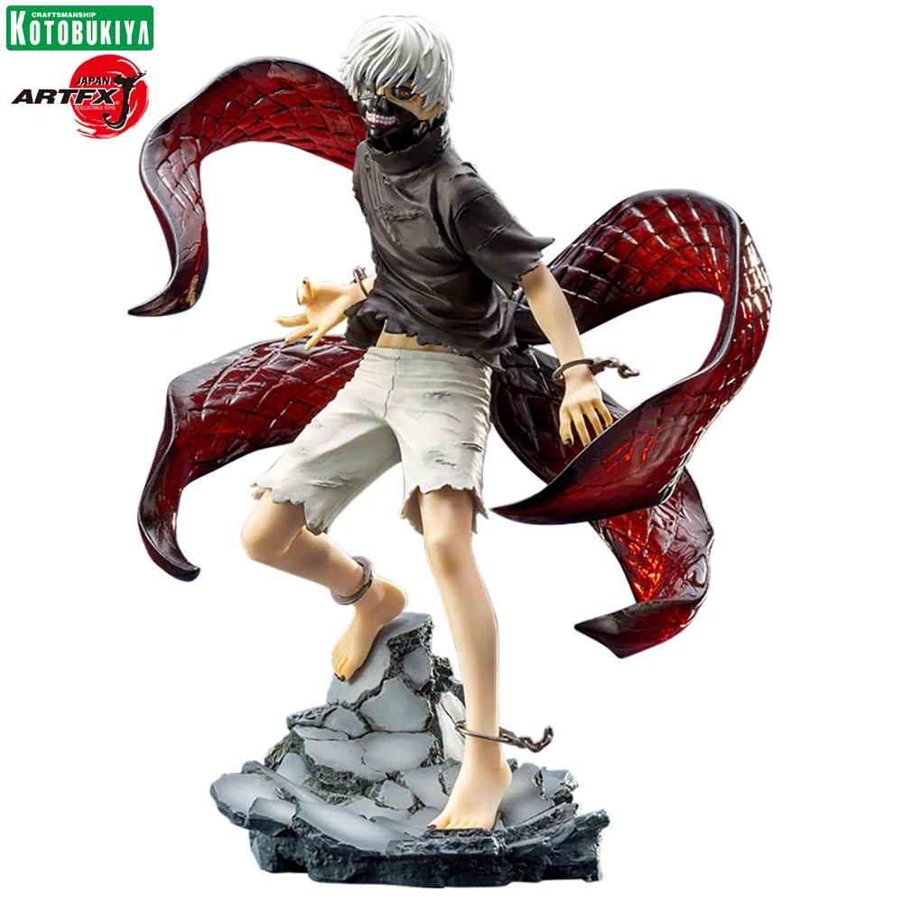 Kotobukiya ARTFX J Ken Kaneki AWAKENED Repaint ver, Original, nuevo Tokyo Ghoul-figura de acción de 215mm, modelo de juguete, reedición