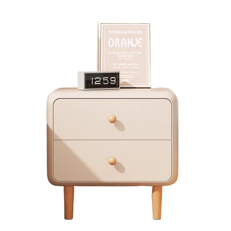 Nordic Luxury Modern Bedside Table Drawers Minimalistic Living Room Bedside Side Table Handle Mesita De Noche Bedroom Furniture