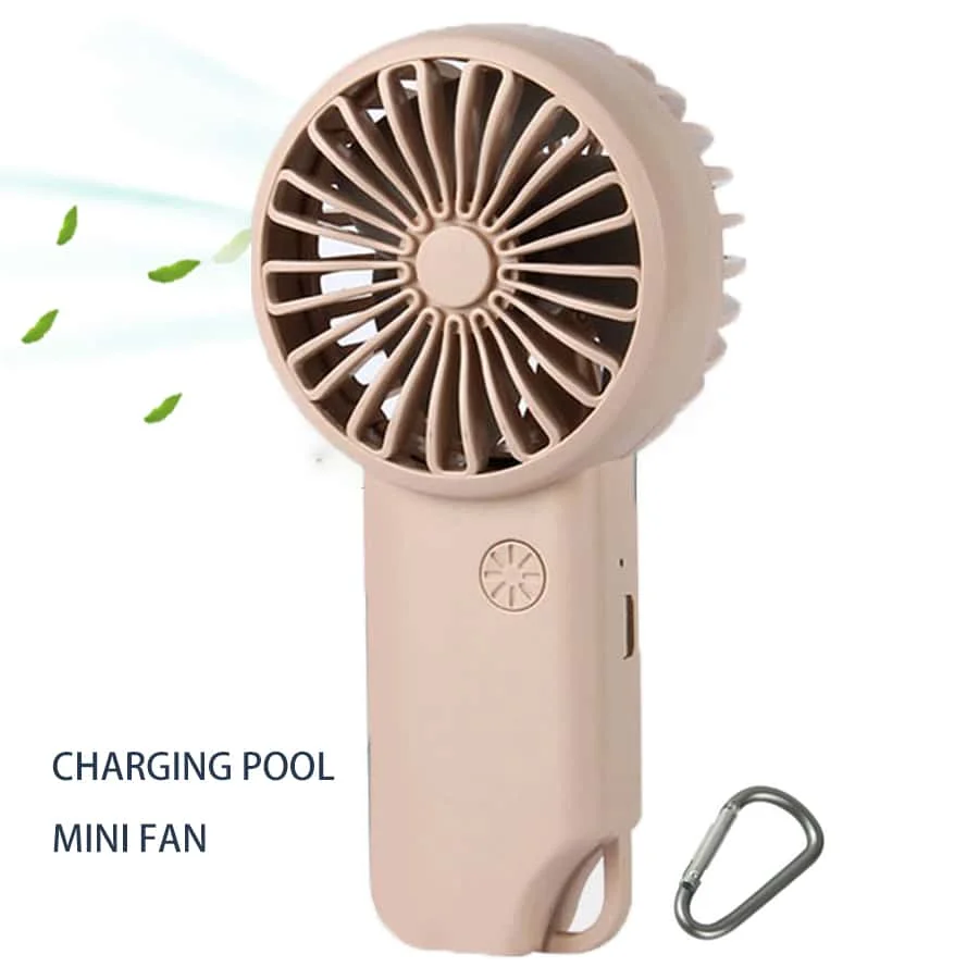 

1pc Handheld Clip-On Rechargeable Fan, White Portable Mini Hand-Held Fan With USB Rechargeable Battery, 3-Speed Strong Personal Desk Fan, Back To School/Halloween Gift Suitable For Women, Men, Home, Office, Makeup, Outdoor Travel, Silent