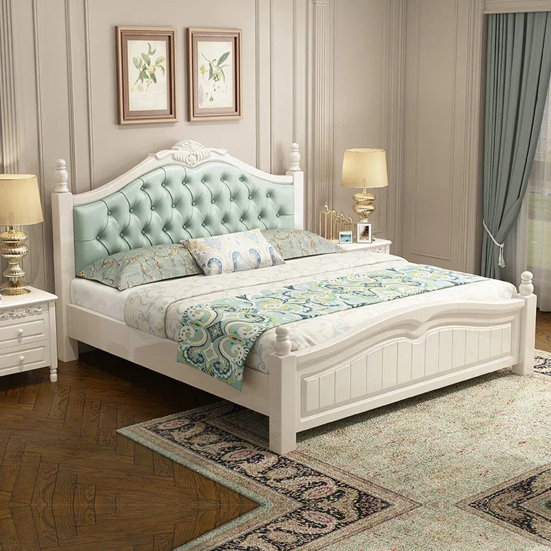 dv-Sleeping Princess Modern Sun Frame Luxury Double Queen Bed Children Design Nordic European Wooden Beliche Unique Furniture