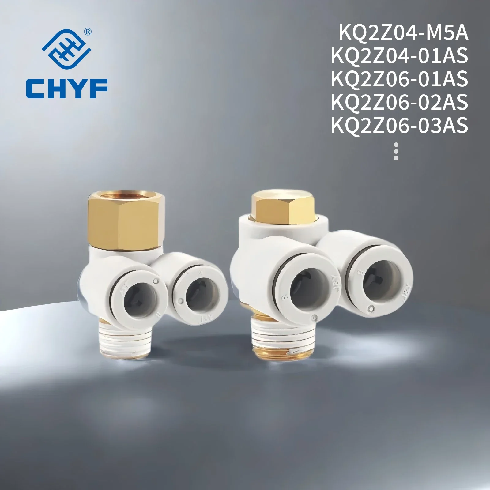 Smc original KQ2Z Series Branch Universal Male Elbow One-Touch Fittings KQ2Z04/06/08/10/12-M5/01/02/03/04AS