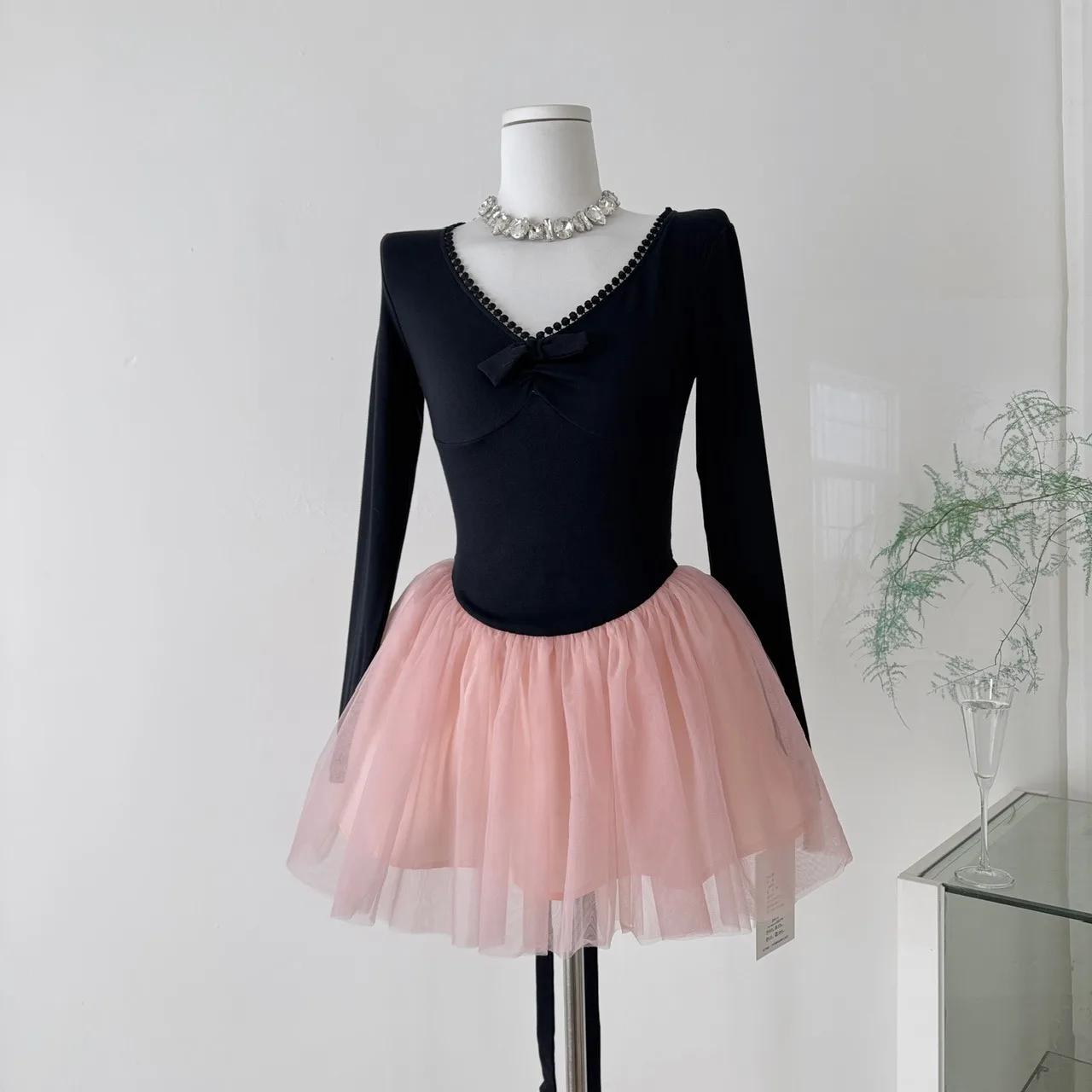 تنورة Ele Long Sve Knot Me Dr النسائية ذات المقاس النحيف على شكل حرف A من ألياف البوليستر النسائية #1