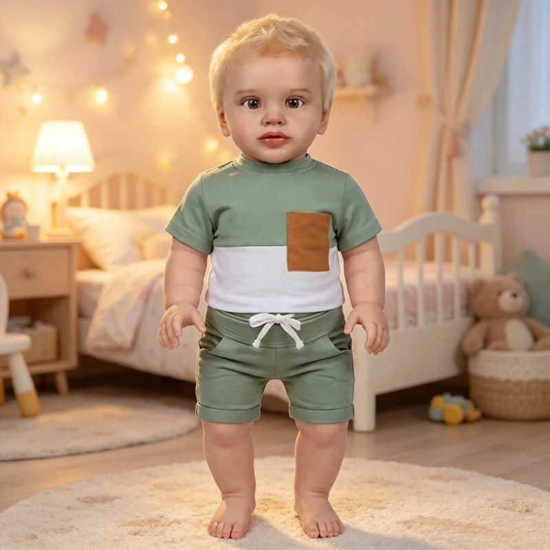 

66cm Already Painted Finished Doll Pippa with Hand Rooted Blonde Hair 3D Skin Visible Veins Collectible Art Doll