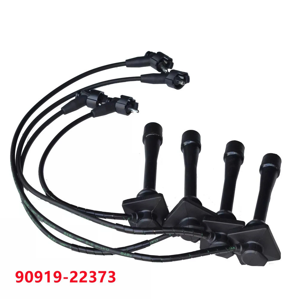 

4Pcs Spark Plug Ignition Wire Set For Toyota Celica Corolla 1.6L 1.8L1993-1997 Spiral Core