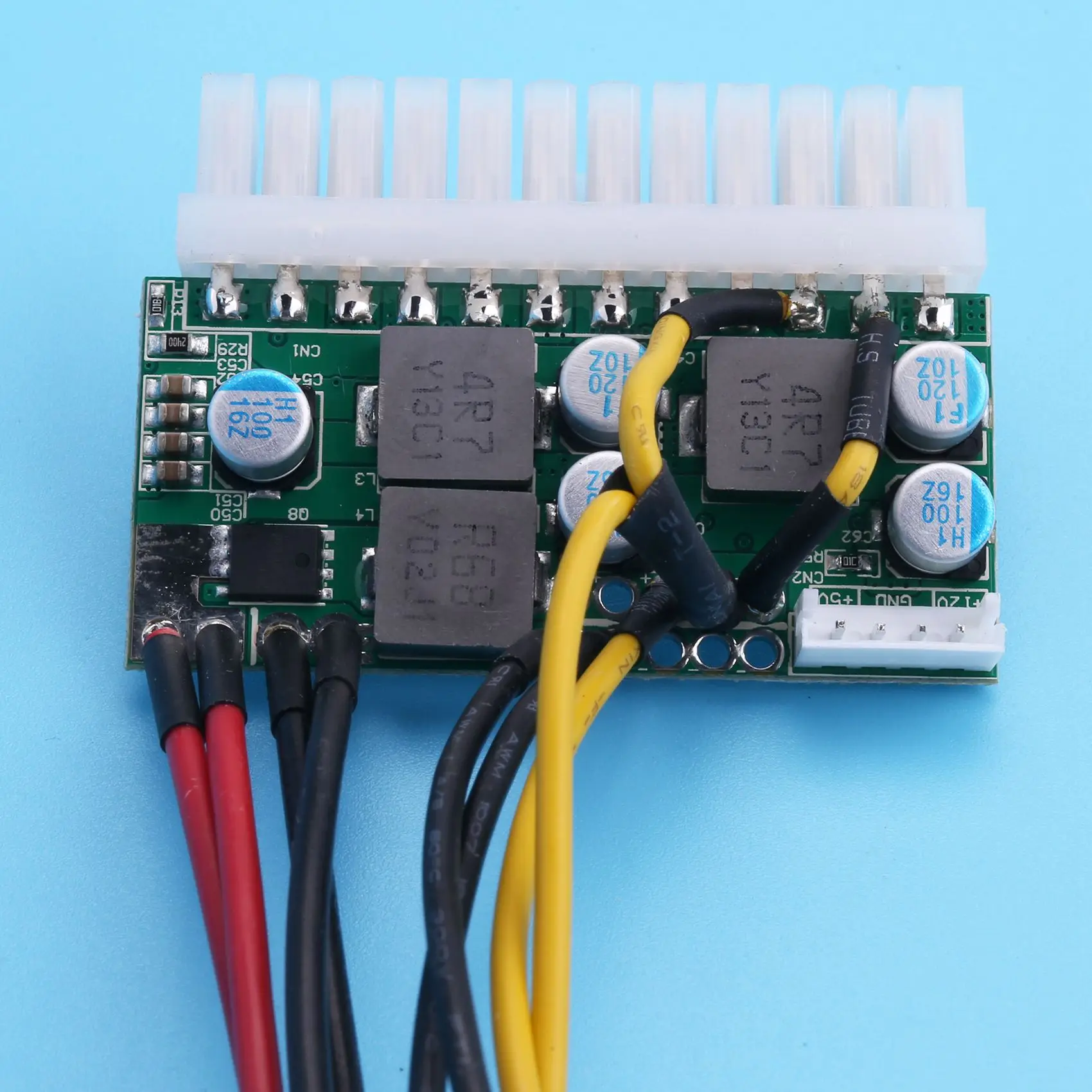 RISEN PCI-E 6PIN Entrada DC 12V 300W DC-ATX-300W 24Pin PICO ATX Switch PSU Módulo de fuente de alimentación