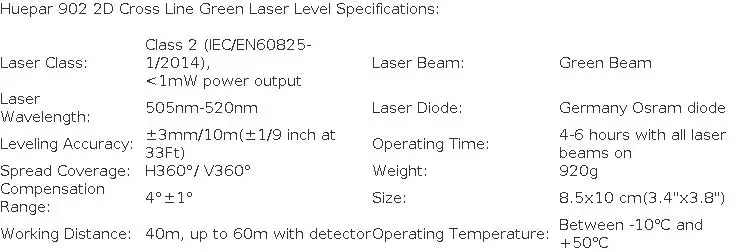 Huepar 8 Lines Laser Level 360° Cross Line Self-leveling Horizontal & Vertical Line Laser Tool With Laser Receiver and Tripod