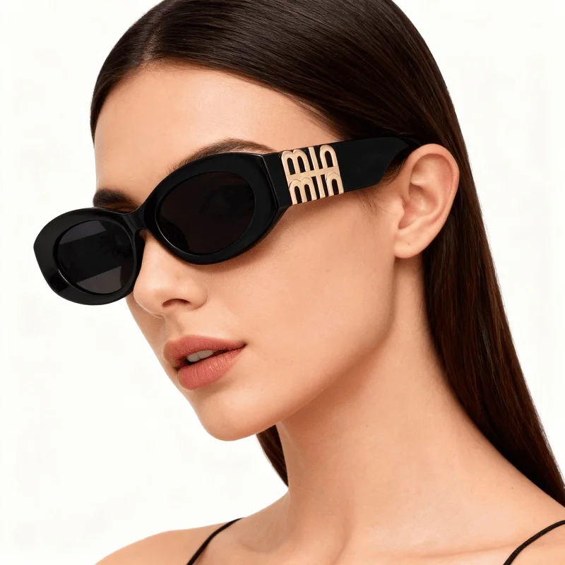 

2025 Modern Luxury min min Fashion Sunglasses For Women And Men Designer Oval Shape Unisex Sun Glasses Brand Shades UV400